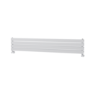 Riace Linea White Flat Designer Radiator 280x1600mm Double Panel 2512 BTU - Horizontal Bars
