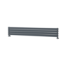 Riace Linea Dark Grey Anthracite Flat Designer Radiator 280x1800mm Double Panel 2778 BTU - Horizontal Bars