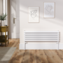 Sorrento White Oval Designer Radiator 295x1000mm Double Panel 1846 BTU