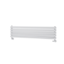 Sorrento Linea White Oval Designer Radiator 295x1200mm Double Panel 2177 BTU - Horizontal Bars