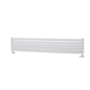 Sorrento Linea White Oval Designer Radiator 295x1600mm Double Panel 2836 BTU - Horizontal Bars