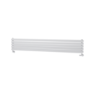 Sorrento Linea White Oval Designer Radiator 295x1800mm Double Panel 3171 BTU - Horizontal Bars