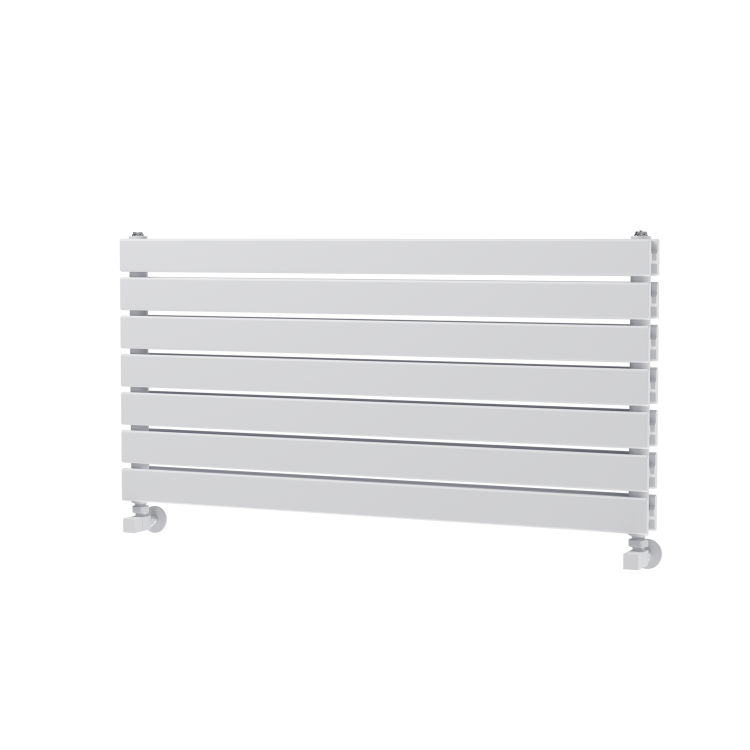 Riace White Flat Designer Radiator 490x1000mm Double Panel 2898 BTU