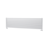Sorrento Linea White Oval Designer Radiator 472x1800mm Double Panel 5072 BTU - Horizontal Bars
