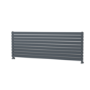 Riace Linea Dark Grey Anthracite Flat Designer Radiator 630x1800mm Double Panel 6256 BTU - Horizontal Bars