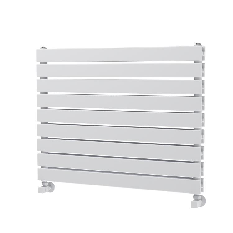 Riace White Flat Designer Radiator 630x800mm Double Panel 3044 BTU