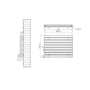 Riace White Flat Designer Radiator 630x800mm Double Panel 3044 BTU