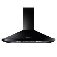 Rangemaster 100cm Chimney Cooker Hood - Black & Chrome