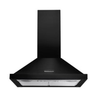 Rangemaster 60cm Chimney Cooker Hood - Black & Chrome