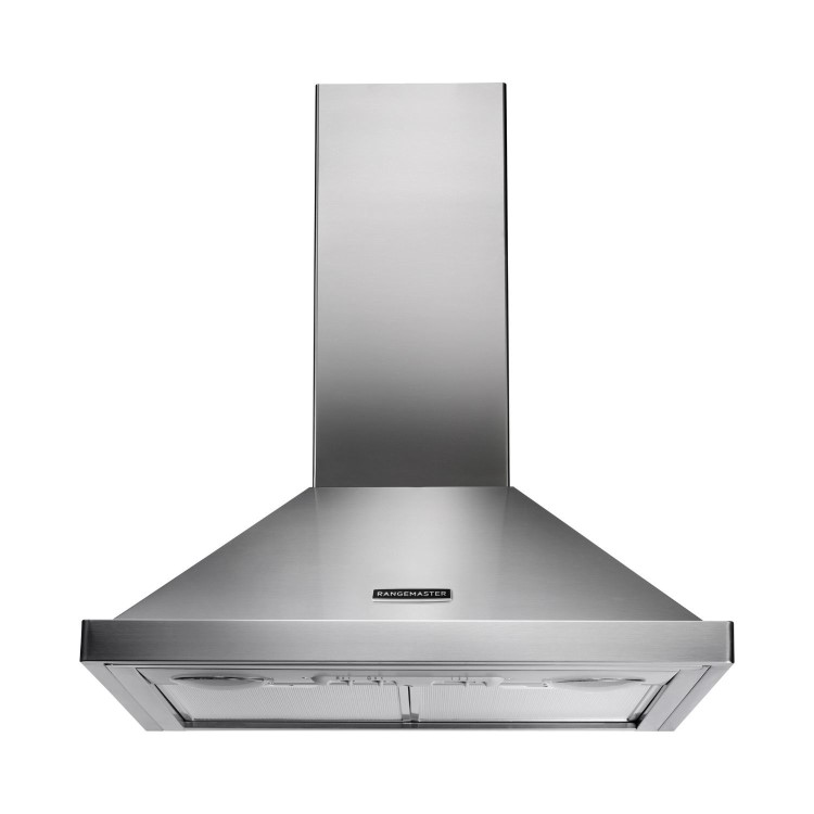 Rangemaster 60cm Chimney Cooker Hood - Stainless Steel & Chrome