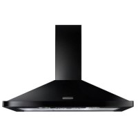 Rangemaster 90cm Chimney Cooker Hood - Black & Chrome