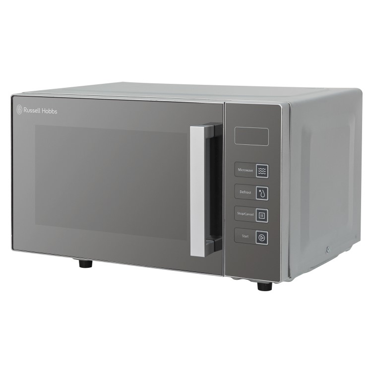 Russell Hobbs Easi 23L Freestanding Solo Flatbed Microwave - Silver