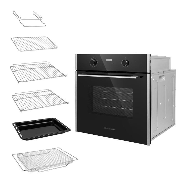 Russell Hobbs RHEO7007BS Built-In Multifunctional Electric Fan Single Oven - Black