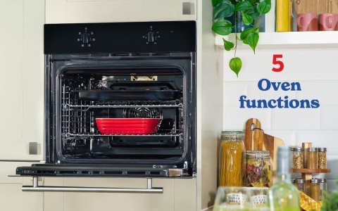 5 Oven Functions.