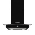 A2/RHFGCH601B Refurbished Russell Hobbs 60cm Flat Glass Chimney Cooker Hood - Black