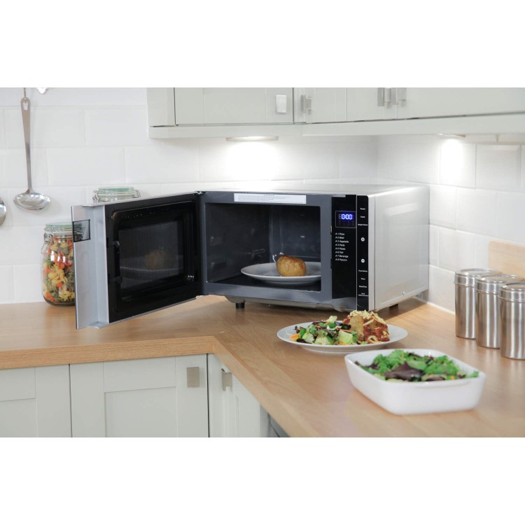 Russell Hobbs RHFM2363S 23L Freestanding Solo Flatbed Microwave - Silver