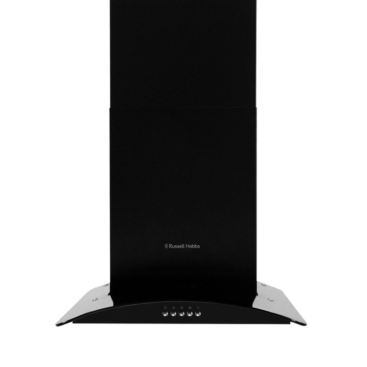 Russell Hobbs 60cm Curved Glass Chimney Cooker Hood - Black