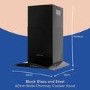Russell Hobbs 60cm Curved Glass Chimney Cooker Hood - Black