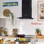 Russell Hobbs 60cm Curved Glass Chimney Cooker Hood - Black