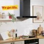 Russell Hobbs 60cm T-Shaped Cooker Hood - Black