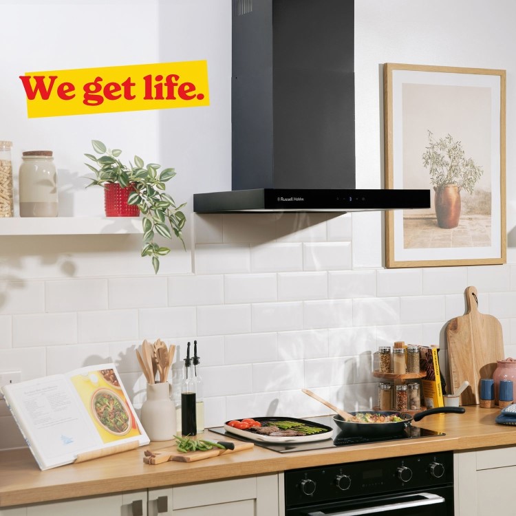 Russell Hobbs 60cm T-Shaped Cooker Hood - Black