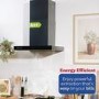 Russell Hobbs 60cm T-Shaped Cooker Hood - Black