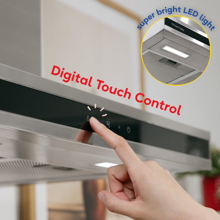 Russell Hobbs 60cm T-Shaped Cooker Hood - Stainless Steel