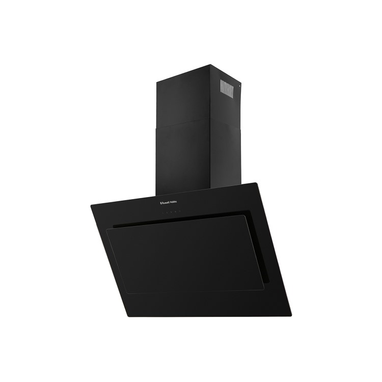 Russell Hobbs RHGCH902B 90cm Wide - Black Glass Chimney Cooker Hood
