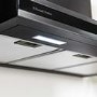 Russell Hobbs 90cm Flat Cooker Hood - Dark Steel