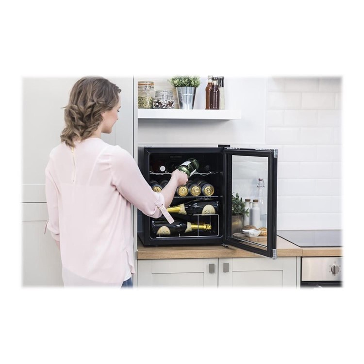 Refurbished Russell Hobbs RHGWC1B-C 12 Bottle Single Zone Wine Cooler