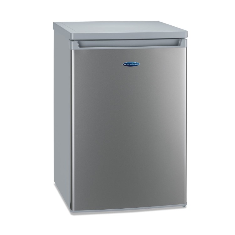 Iceking 109 Litre Freestanding Undercounter Fridge With Ice Box - Silver
