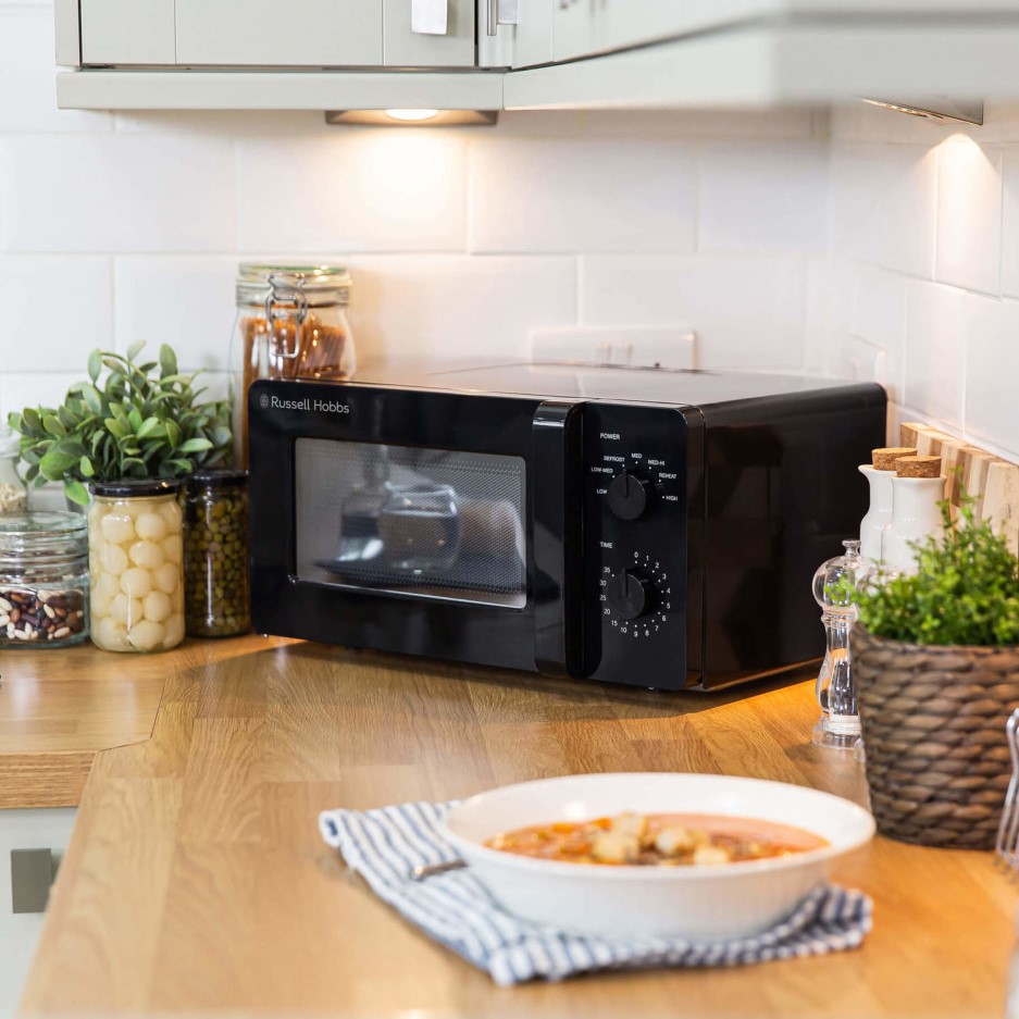 Russell Hobbs RHM1401B 14L Compact Microwave Oven Black