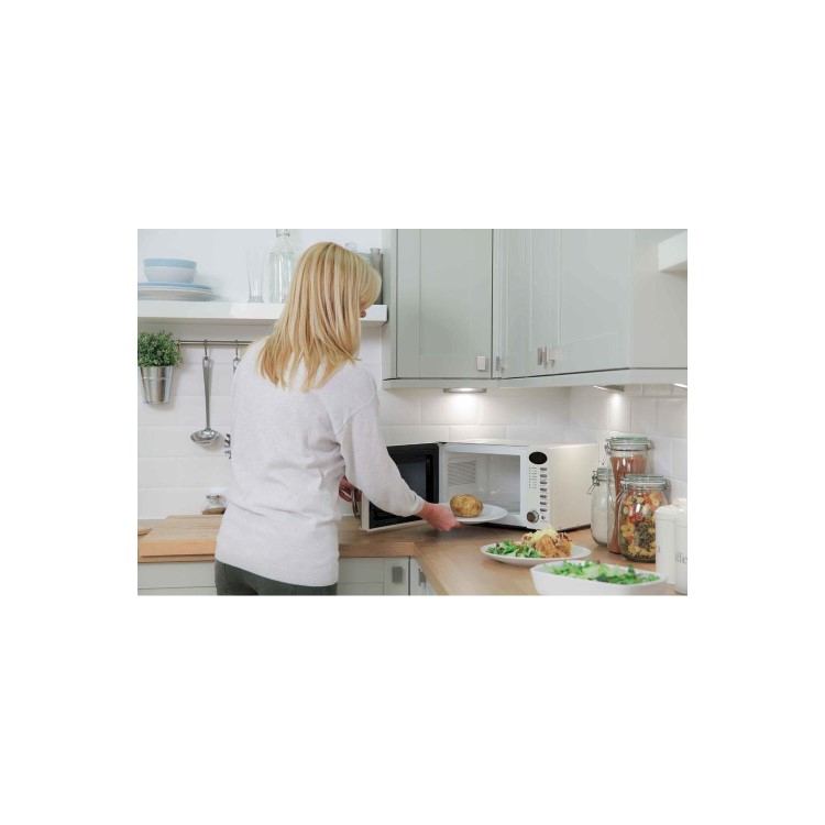 Refurbished Russell Hobbs RHM1714CC Built In 17L 700W Microwave Cream