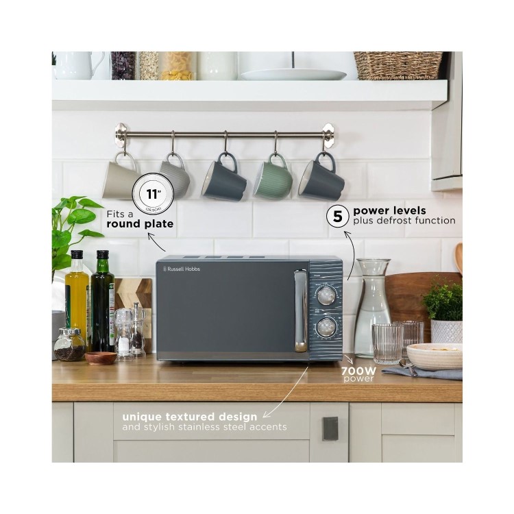 Russell Hobbs Inspire 17L Solo Microwave Oven - Grey