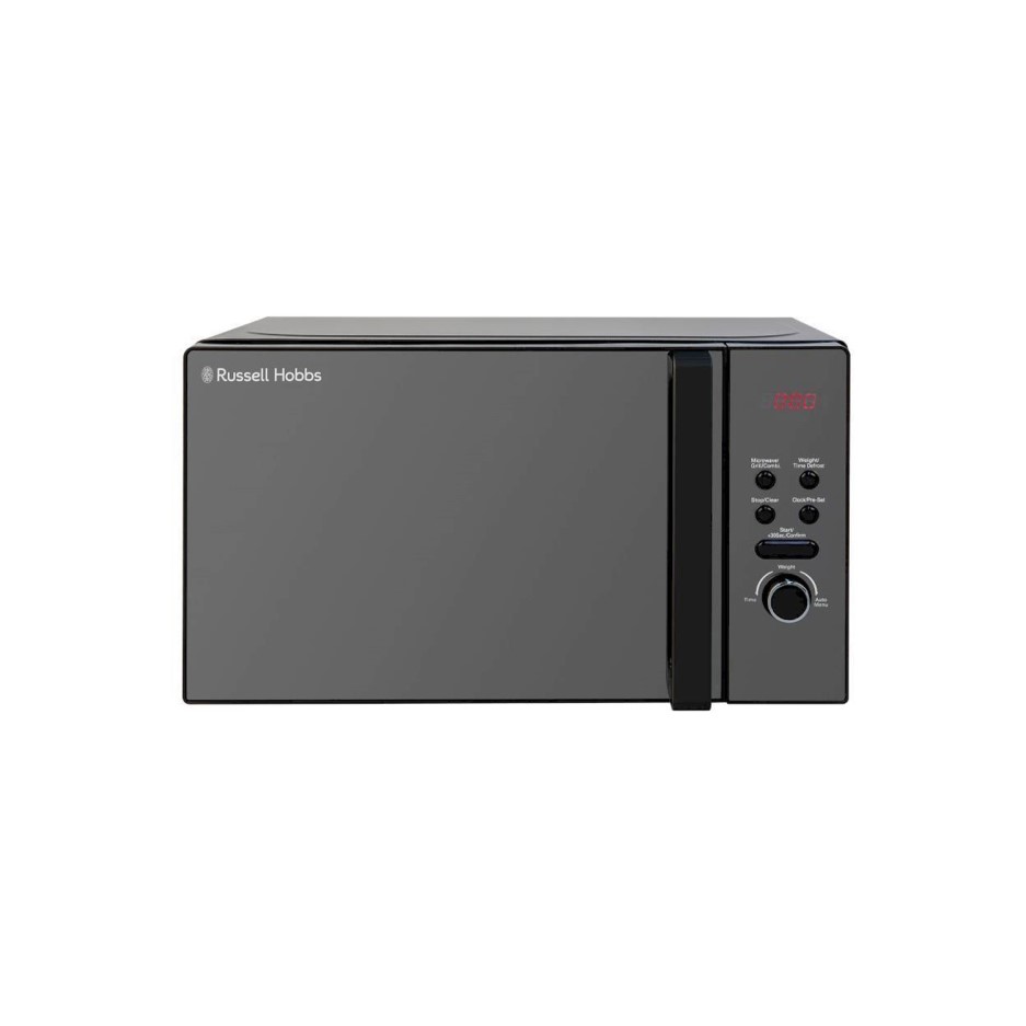 black microwave oven with grill