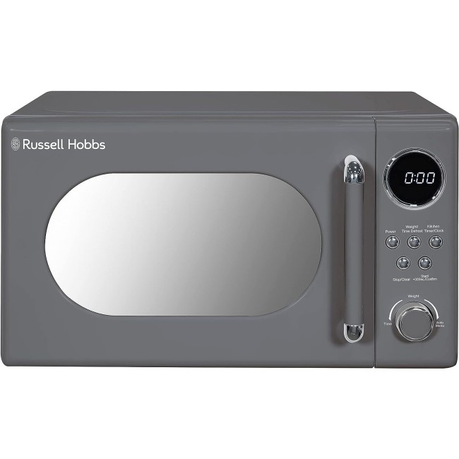 Russell Hobbs Retro 800W Microwave - Grey
