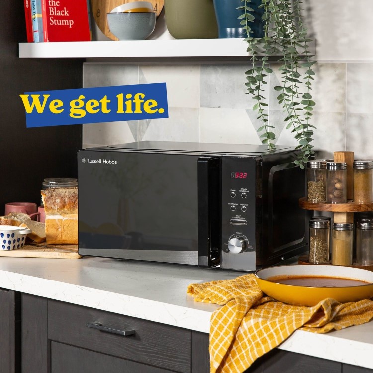 Russell Hobbs 20L Freestanding Solo Digital Microwave - Black