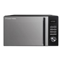 Russell Hobbs RHM2346B Black 23L Digital Microwave Oven 900W Family Microwave with Auto Cook Programmes & Defrost Function