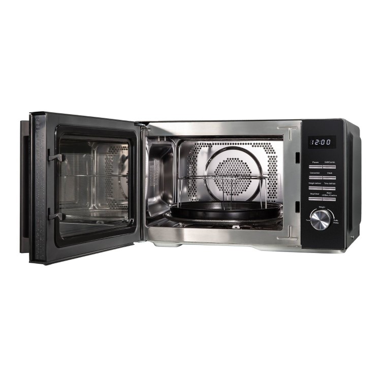 Russell Hobbs RHM2346B Black 23L Digital Microwave Oven 900W Family Microwave with Auto Cook Programmes & Defrost Function