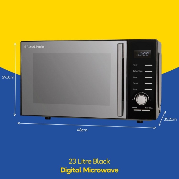 Russell Hobbs RHM2348B 23L Solo Microwave - Black