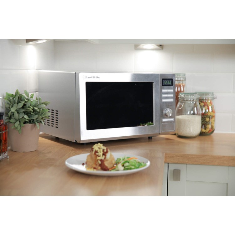 Refurbished Russell Hobbs RHM2563 25L 900W Digital Microwave Oven Stainless Steel