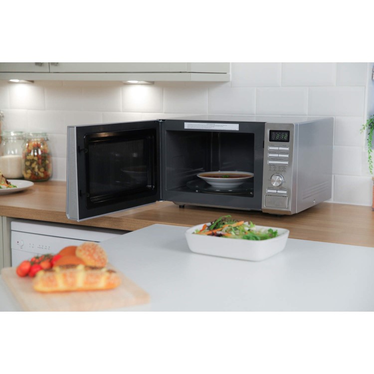 Refurbished Russell Hobbs RHM2563 25L 900W Digital Microwave Oven Stainless Steel
