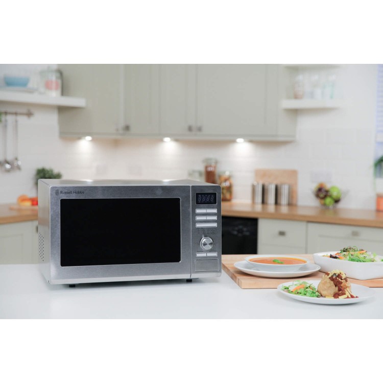 Refurbished Russell Hobbs RHM2563 25L 900W Digital Microwave Oven Stainless Steel