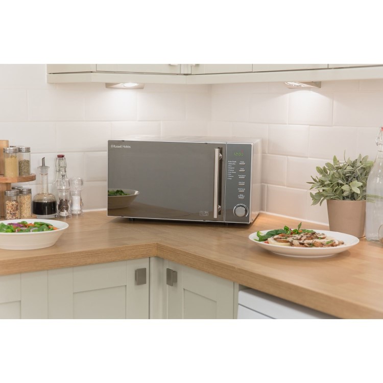 Russell Hobbs 25L Freestanding 4-in-1 Digital Combination Microwave with Air Fryer - Black