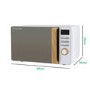 Russell Hobbs Scandi 17L Digital Microwave - White