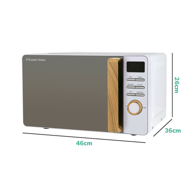 Russell Hobbs Scandi 17L Digital Microwave - White