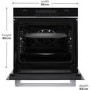 Refurbished Russell Hobbs RHMEO7202DS 60cm Single Built In Electric Oven & Microwave Black