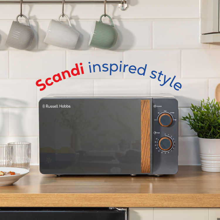 Russell Hobbs Scandi 17L Microwave Oven - Grey