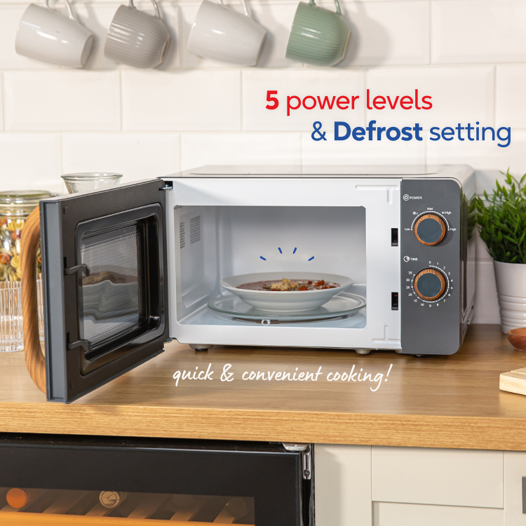 Russell Hobbs Scandi 17L Microwave Oven - Grey