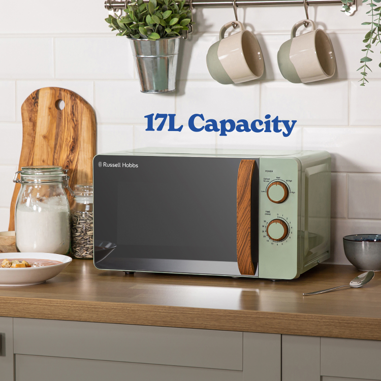 Russell Hobbs 17L Freestanding Solo Microwave - Matte Green